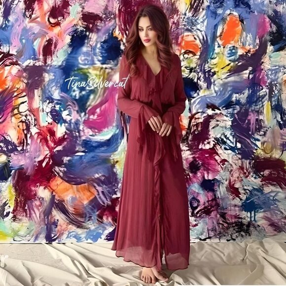 BLOGGER'S FAVE! Zara Ruffled Midi Dress NWT - Picture 5 of 16